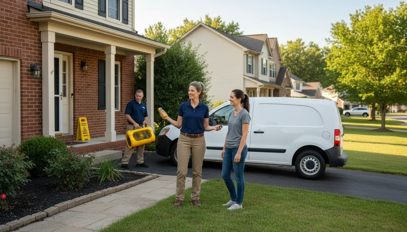 Water restoration image for Dehumidification And Cleanup Services in East Chicago, IN